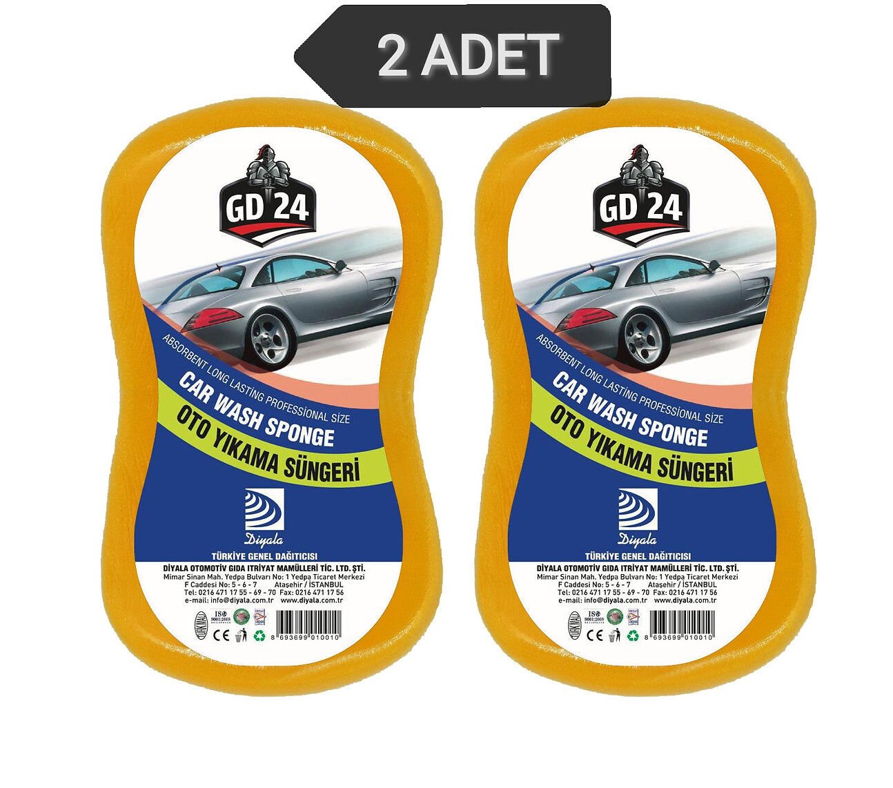 GD-24 OTO YIKAMA SÜNGERİ 2 ADET