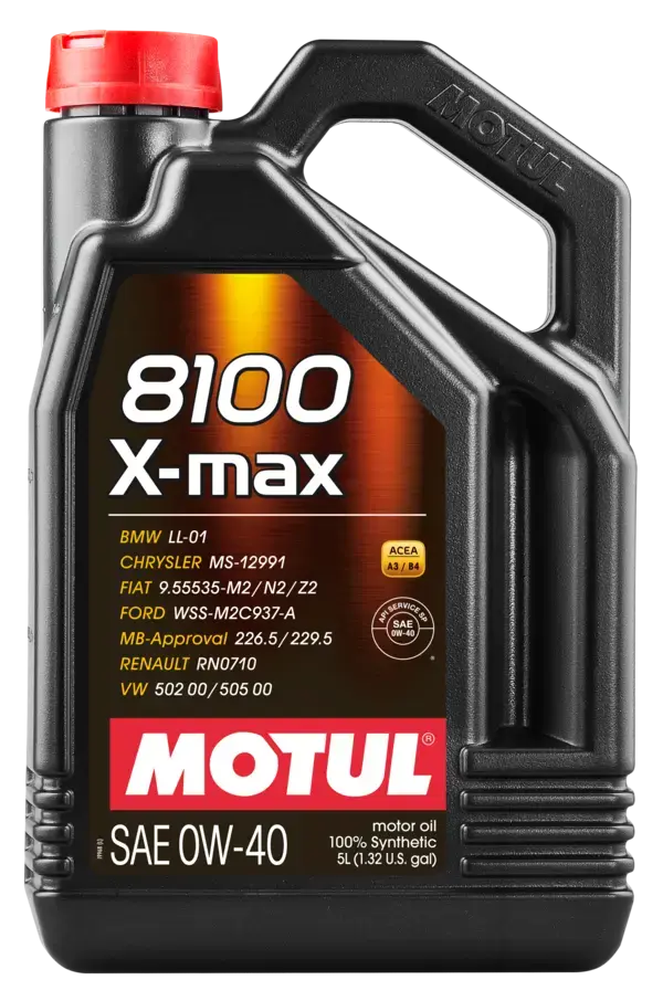 MOTUL 8100 X-MAX 0W40 MOTOR YAĞI 5L