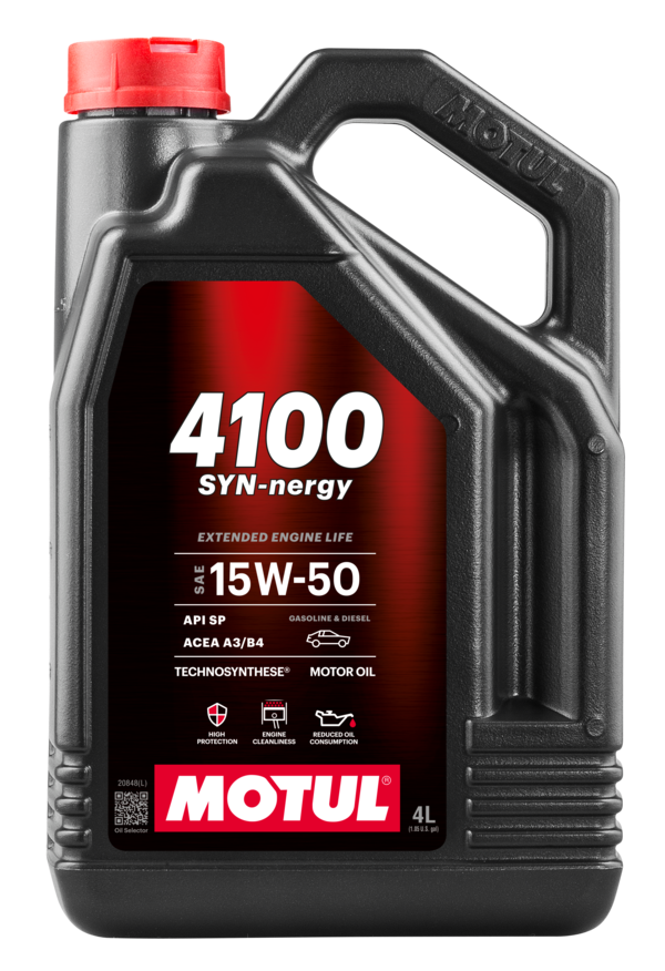 MOTUL 4100 SYN-NERGY 15W-50 MOTOR YAĞI 4L