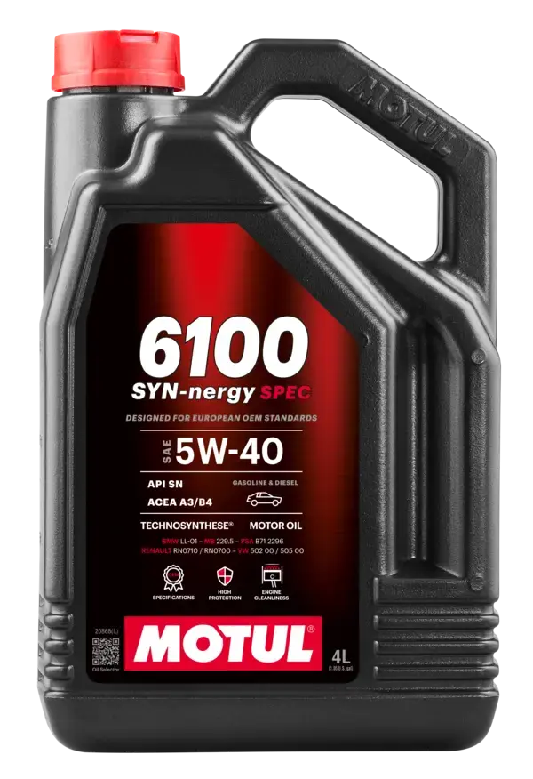 MOTUL 6100 SYN-NERGY SPEC 5W-40 MOTOR YAĞI 4L